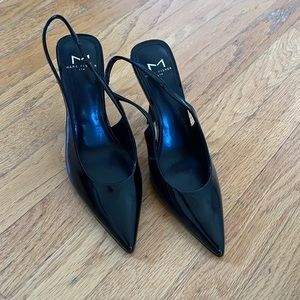 Marc Fisher Black Slingbacks